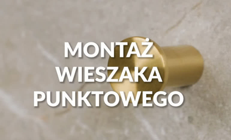 Jak zamontować wieszak punktowy na ręcznik?