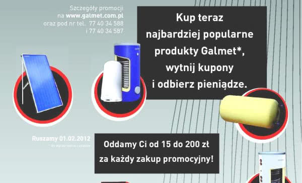 Promocja Galmet dla instalatorów